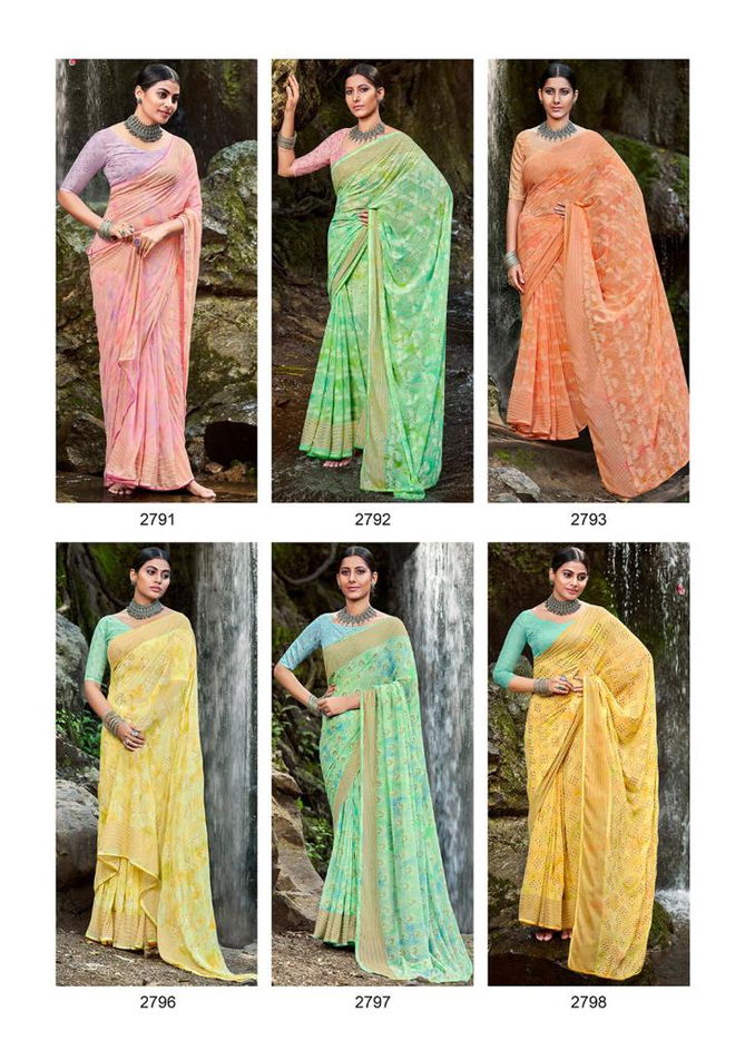 Kashvi Avni New Fancy Casual Wear Georgette Designer Saree Collection